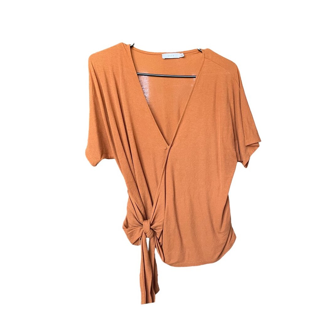 Lush Front Side Tie Blouse